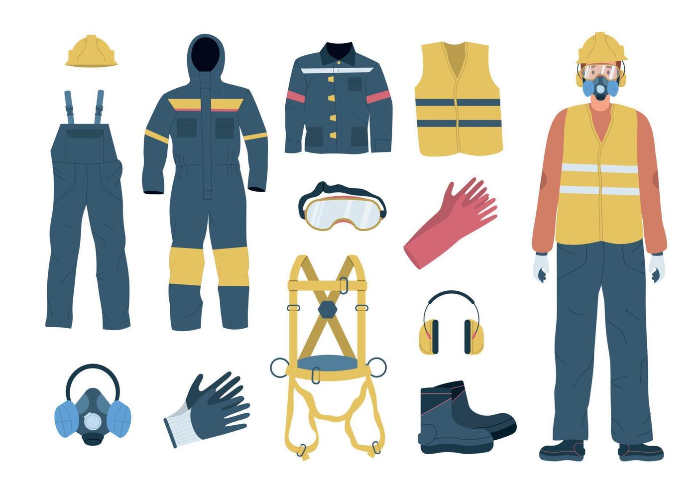 personal-protective-equipment-set-vector